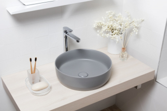 Infinitio umy. šedá 390x390x120mm mat SATINF3939LGRM