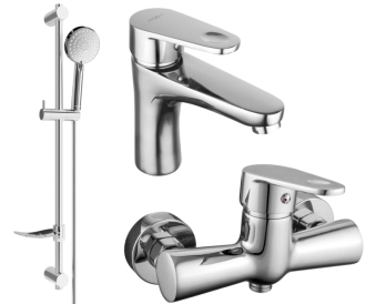 Sprchový set Mexen Kama DF75, chrom - 72504DF75-00