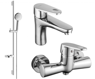 Sprchový set Mexen Kama DS75, chrom - 72504DS75-00