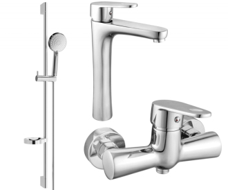 Sprchový set Mexen Kama DS75, chrom - 72514DS75-00