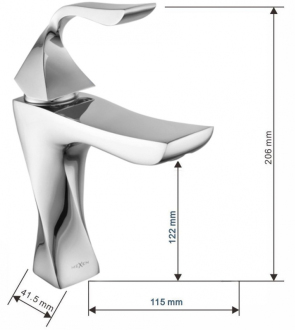 Vanová souprava Mexen Estrella R02, chrom - 72303R02-00