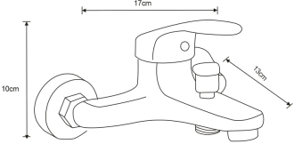 Mexen Erica R72 vanová baterie se sprchovým setem, černá - 74643R72-70