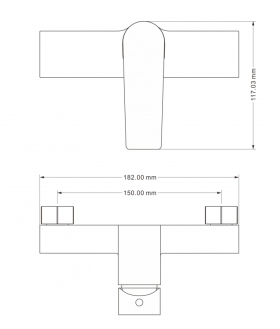 Sprchový set Mexen Lynx DQ72, černý - 745914DQ72-70