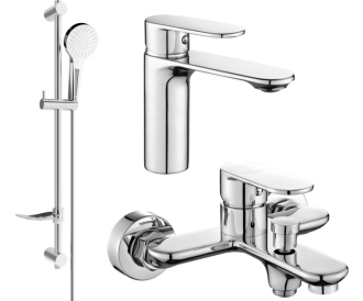 Vanová souprava Mexen Milo DF05, chrom - 71303DF05-00