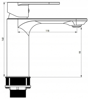 Vanová souprava Mexen Milo DF05, černá - 71303DF05-70