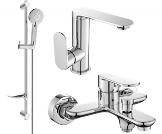 Vanová souprava Mexen Milo DF40, chrom - 713053DF40-00