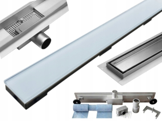 Mexen Flat MGW odtokový žlab 50 cm bílé sklo - 1027050-15