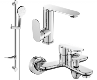 Vanová souprava Mexen Milo DF05, chrom - 713053DF05-00