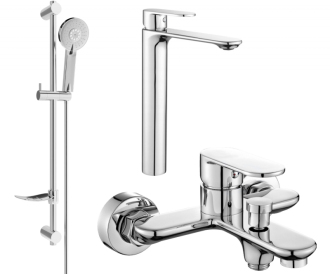 Vanová souprava Mexen Milo DF40, chrom - 71313DF40-00