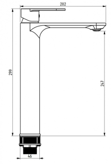 Vanová souprava Mexen Milo DF40, chrom - 71313DF40-00