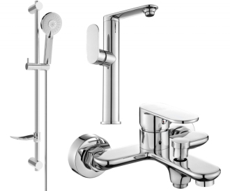 Vanová souprava Mexen Milo DF40, chrom - 713153DF40-00