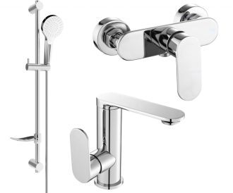 Sprchový set Mexen Milo DF05, chrom - 713054DF05-00