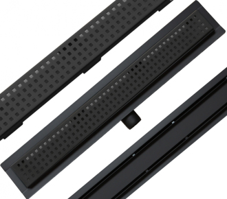 Mexen Flat M08 odtokový žlab 100 cm černý - 1725100-15