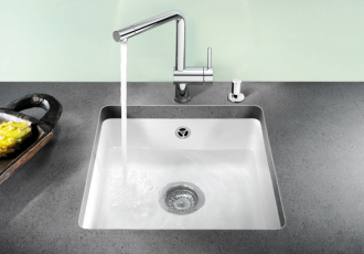 Blanco SUBLINE 375-U dřez pod desku zářivě bílá keramika 516 035