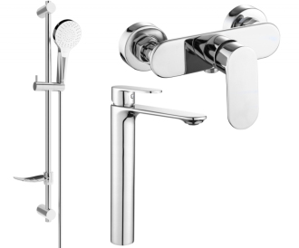 Sprchový set Mexen Milo DF05, chrom - 71314DF05-00