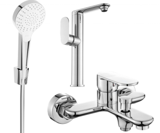 Vanová souprava Mexen Milo R05, chrom - 713153R05-00