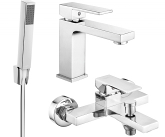 Vanová souprava Mexen Uno R77, chrom - 71403R77-00