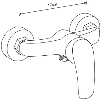 Mexen Fabia DF72 sprchová baterie se sprchovým setem, černá - 74654DF72-70