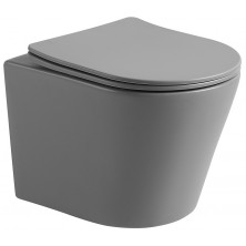 Mexen RICO WC mísa Rimless Duroplast + sedátko, světle šedý mat 30724061