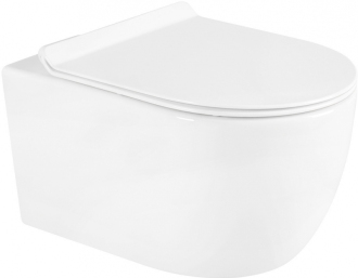 Mexen Carmen rimless WC + SLIM soft-close sedátko, Duroplast, bílá 30880100