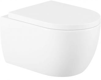 Mexen Carmen rimless WC se sedátkem soft-close, tvrdý, Duroplast, bílá 30880200