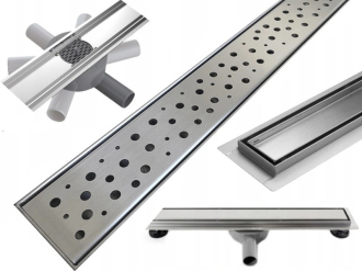 Mexen Flat 360° M12 otočný odtokový žlab 70 cm chrom - 1021070-40