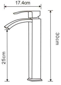 Mexen Libra Umyvadlová baterie vysoká, chrom 745110-00