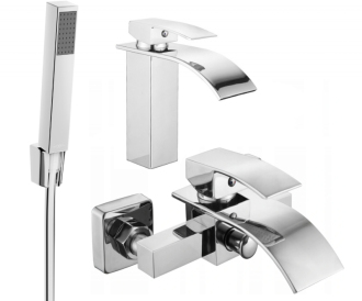 Vanová souprava Mexen Aries R77, chrom - 744803R77-00