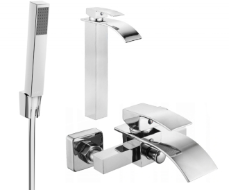 Vanová souprava Mexen Aries R77, chrom - 744813R77-00