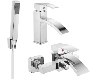 Vanová souprava Mexen Libra R77, chrom - 745103R77-00
