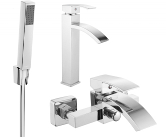 Vanová souprava Mexen Libra R77, chrom - 745113R77-00