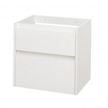 Opto, koupelnová skříňka 605x580x458 mm, spodní, bílá lesk, 2 zásuvky CN910S