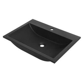 Laveo ALBANO VGA1710T Granitové umyvadlo, černá