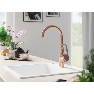 Laveo ALENA SBA_610T Jednodřez, granit