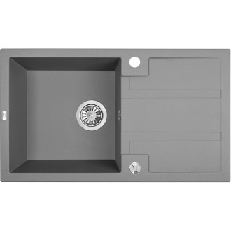 Laveo BARBADOS SBB_511T Jednodřez s odkapem, granit šedá