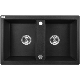 Laveo BARBADOS SBB_720T Dvojdřez, granit černá