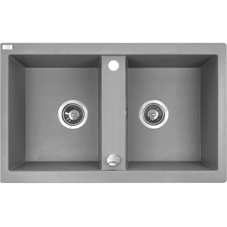 Laveo BARBADOS SBB_520T Dvojdřez, granit šedá