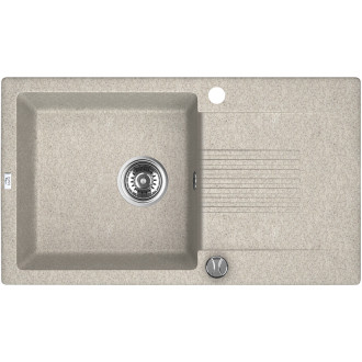 Laveo CELIA SBC_411T Jednodřez s odkapem, granit béžová