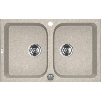 Laveo CELIA SBC_420T Dvojdřez, granit béžová