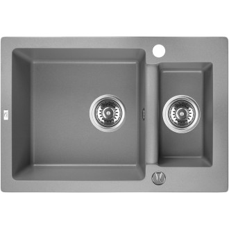 Laveo CELIA SBC_530T Jednodřez s vaničkou, granit