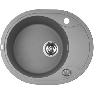 Laveo DAFNE SBD_583T Jednodřez s odkapem, granit šedá