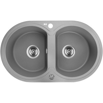 Laveo DAFNE SBD_520T Dvojdřez, granit šedá