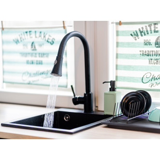 Laveo DARU BLD_769D Dřezová baterie, černá granit