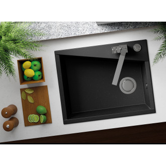 Laveo GRENADA SBG_710T Jednodřez, granit černá