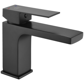Laveo KVADRATO BLQ_722D Umyvadlová baterie včetně click-clacku, černá