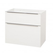 Mailo, koupelnová skříňka 805x700x476 mm, spodní, lesklá bílá, 2 zásuvky CN511S