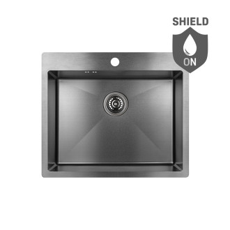 Laveo MARMARA SAM_510T Jednodřez, nerez grafit