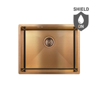 Laveo MARMARA SAM_810P Jednodřez nerez, meď