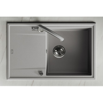 Laveo MEGALO SBE_511T Jednodřez s odkapem, šedá