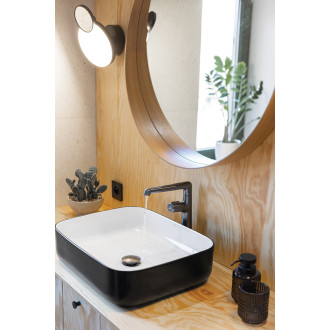 Laveo MOGAMI VUM_7250 Umyvadlo na desku, bílá-černá